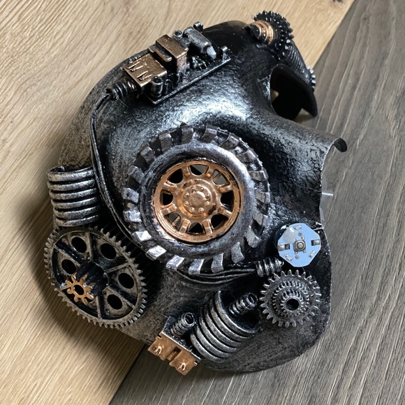 Half Face Mask Phantom of the Opera Steampunk  NWT - Picture 4 of 8